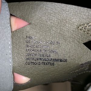 Shoe Dazzle Shoes - Lace up Army Green Heels Shoe Dazzle Shoes - Lace up Army Green Heels